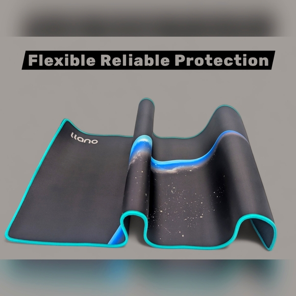 New Llano Space Horizon Colorful Oversized Mouse Pad 31x14" Gamers/Creatives - Picture 9 of 10